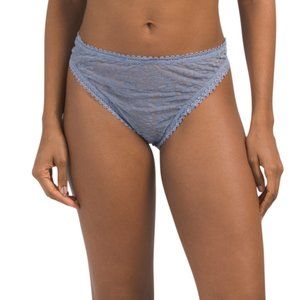 COSABELLA Mesh Temp Flock Thong Size 2X and 3X Blue Diamond